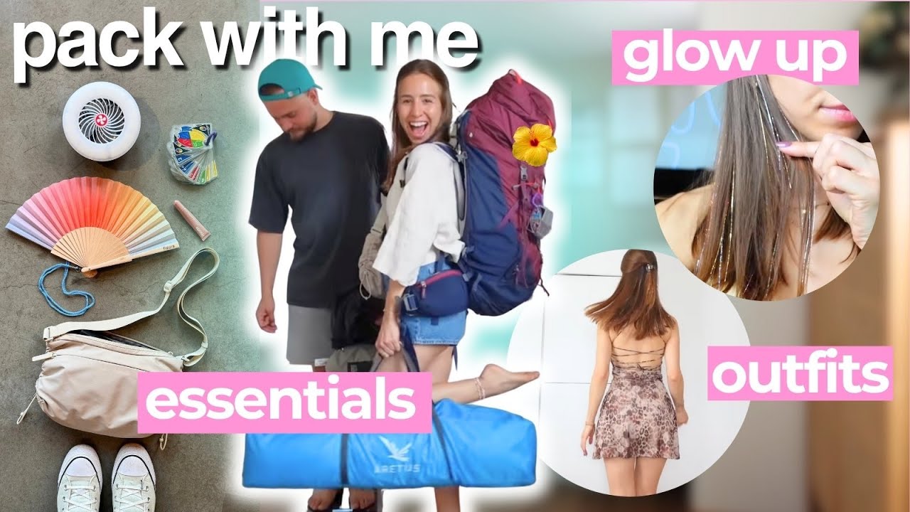 PREP & PACK WITH ME - fesstival edition ⛺️🥂💃