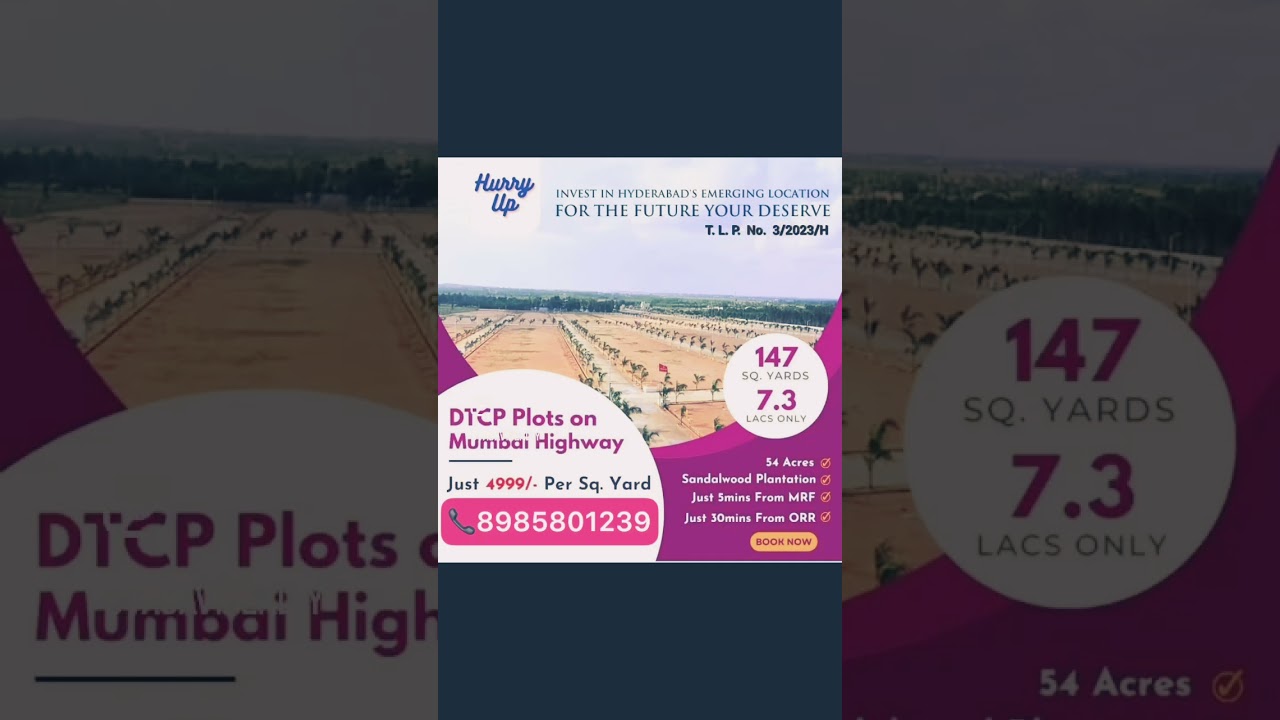 Low cost DTCP PLOTS ,5000/- per sq yrd only #lowcostplots #dtcp #mumbaihighway @vasavirealty