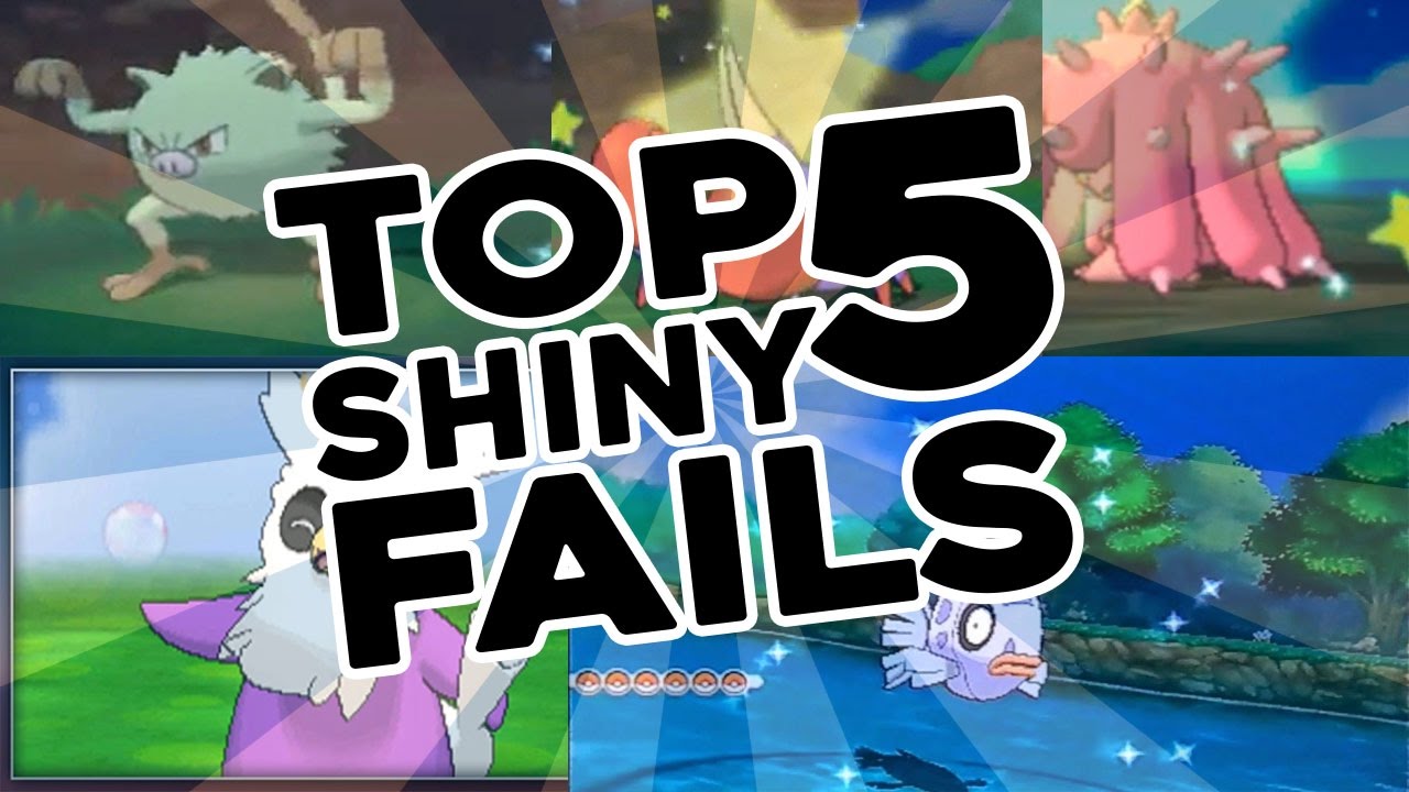 Top 5 Shiny Pokemon Fails!