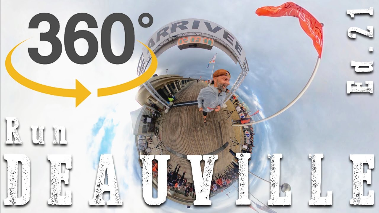 Arrivée du Semi-Marathon de Deauville  - en 360° - #360 #gopromax #deauville