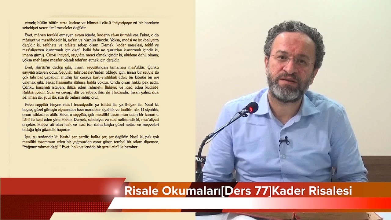 Risale Okumaları[Ders 77]Kader Risalesi