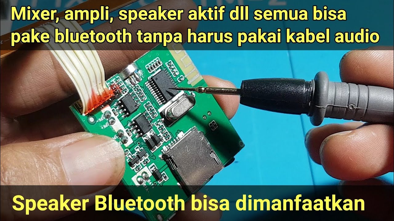 Cara mudah menambahkan bluetooth pada mixer , ampli , speaker aktif dan perangkat audio lainnya