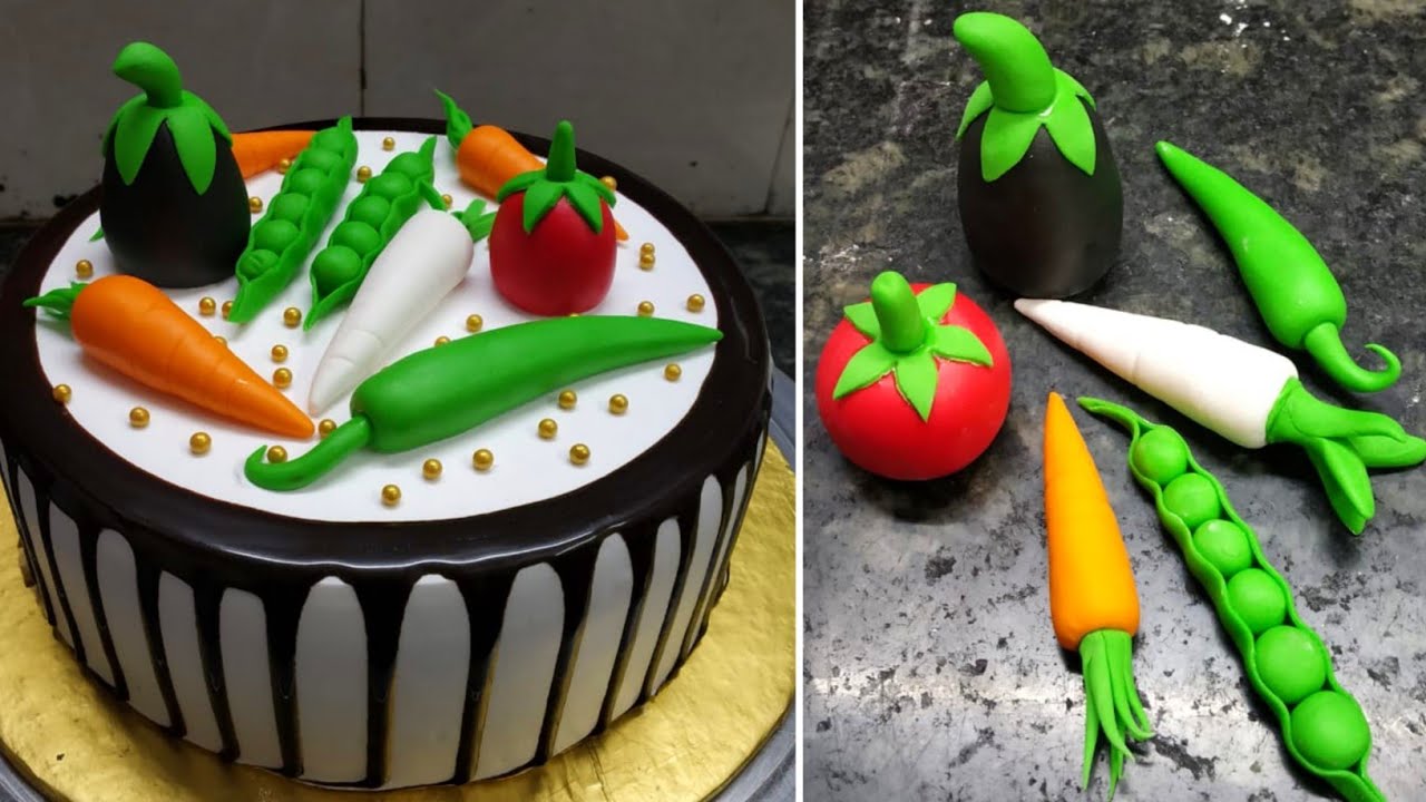 Vegetable Cake Design || Vegetable Cake Decorations || New Cake Design 2020