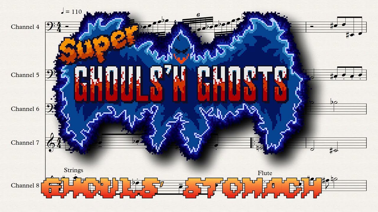 Ghouls' Stomach - Super Ghouls 'n Ghosts (SNES, 1991) OST - Stage Four Music Transcription
