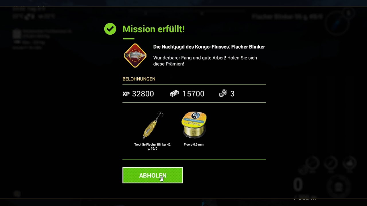 Fishing Planet: Mission: Die Nachtjagd des Kongo-Flusses: Flacher Blinker