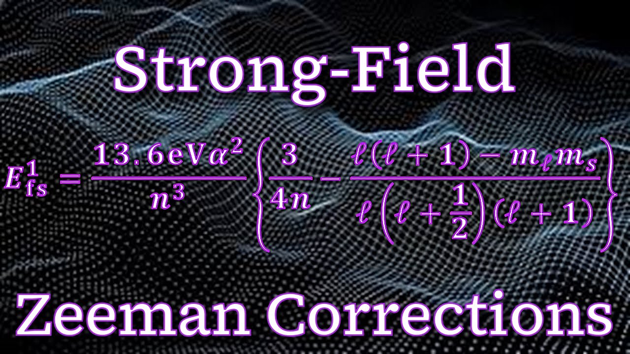 Problem 7.26 - The Zeeman Effect ⇢ Strong-Field Energy Corrections: Intro to Quantum Mechanics