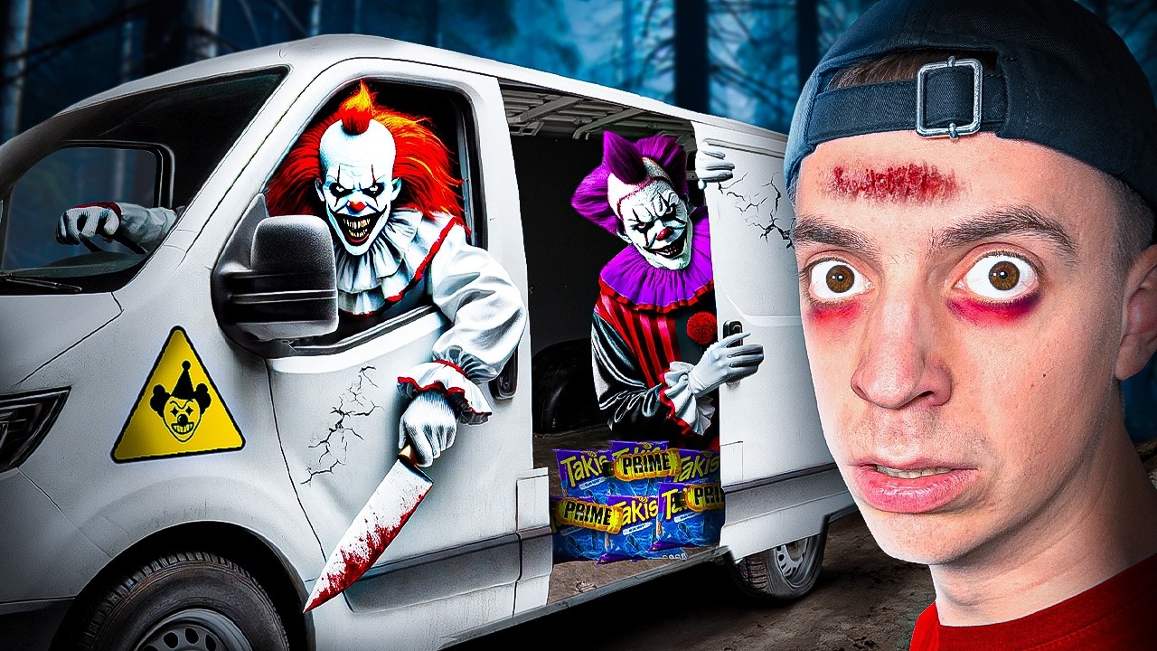 HORROR CLOWN entführt mich im TRANSPORTER! 😭🤡 (Hilfe)