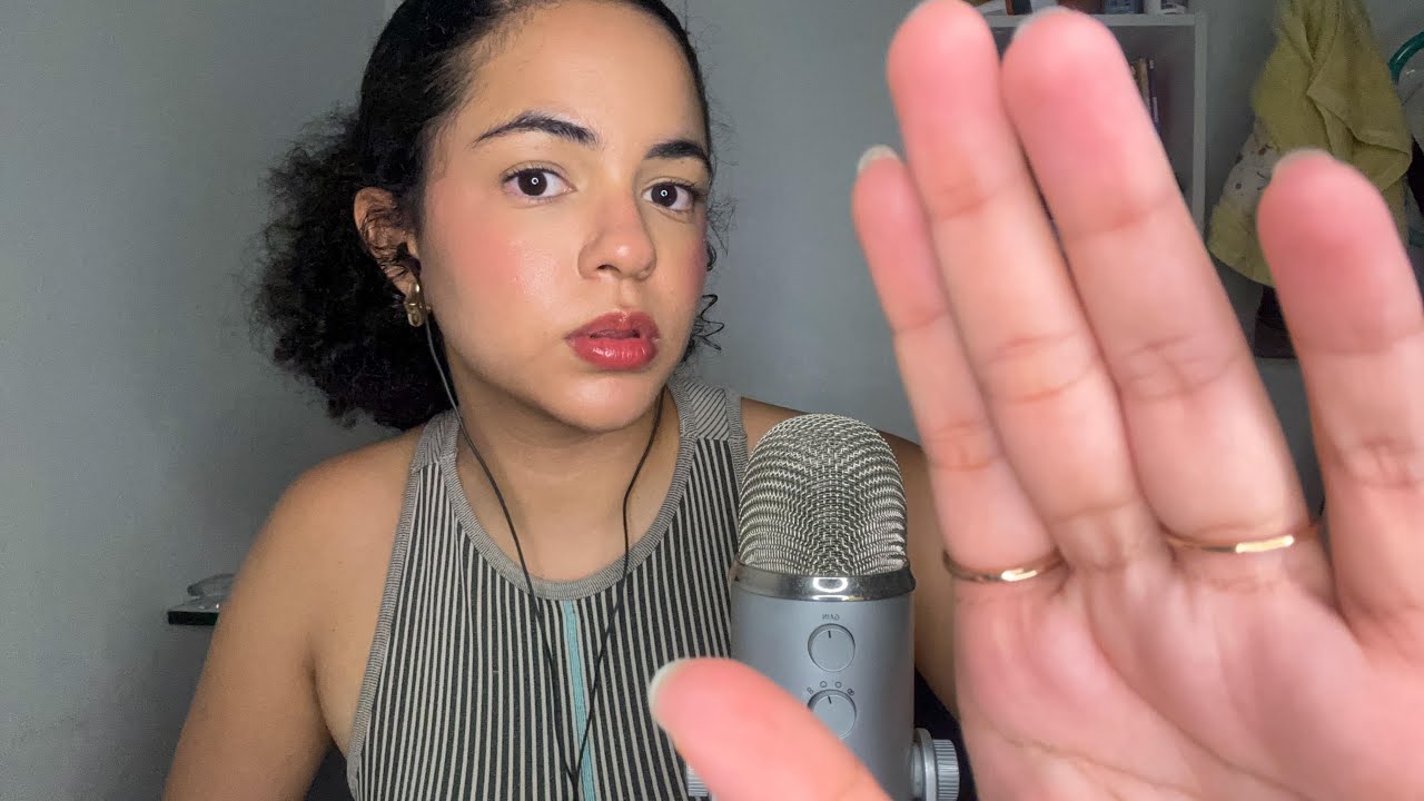 ASMR if you say YES, you can go to sleep 😴☝🏽(clicky whispers and hand movements)