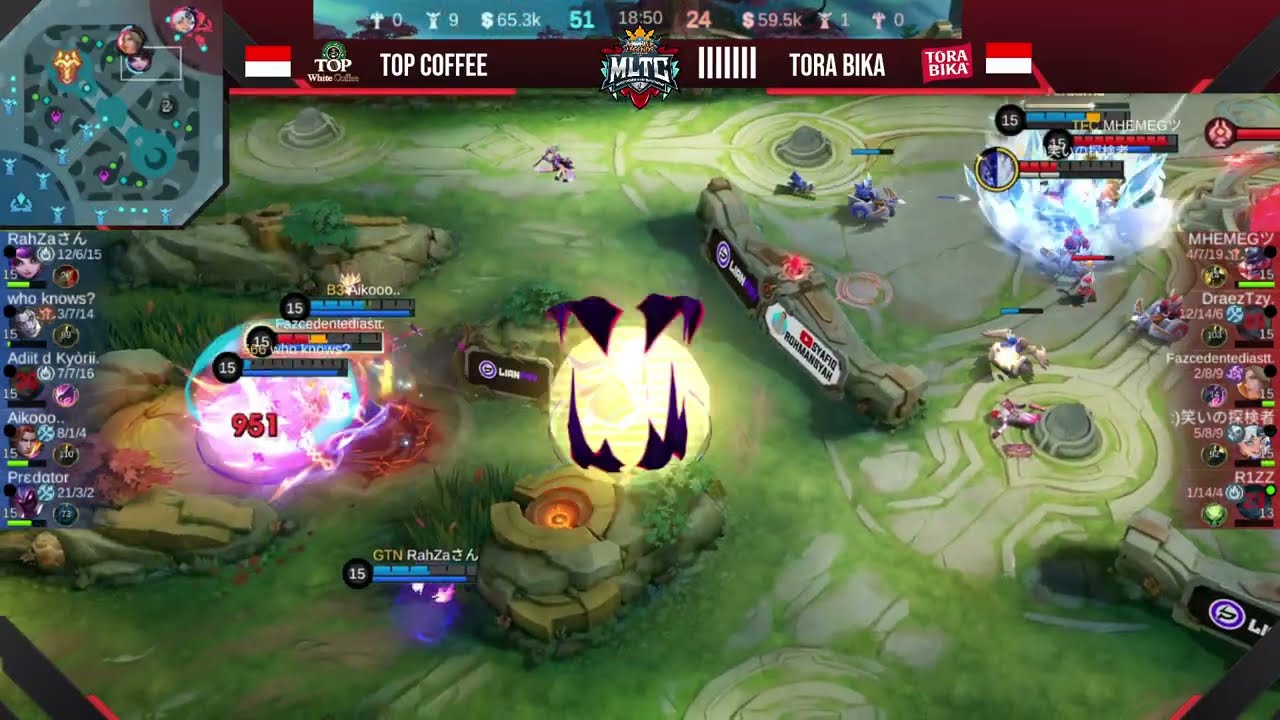 FUN MATCH ROOM TOURNAMENT MOBILE LEGENDS MLTC TOP COFFEE VS TORA BIKA MATCH 8