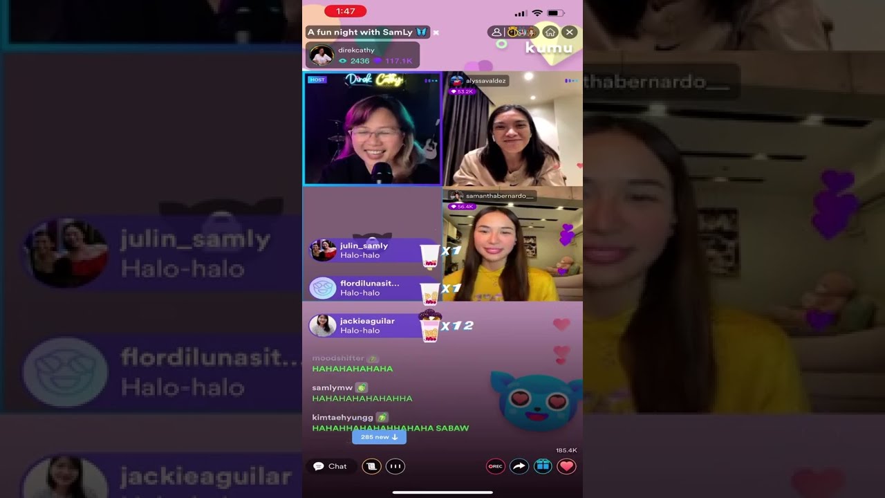 Direk Cathy with Alyssa Valdez & Samantha Bernardo!!!