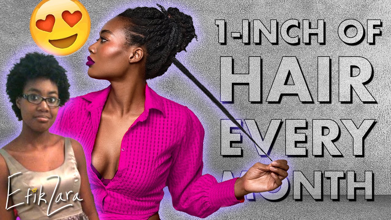 Do These 3 THINGS If Your Natural 4c Hair REFUSES to Grow for 1-inch MONTHLY | EfikZara