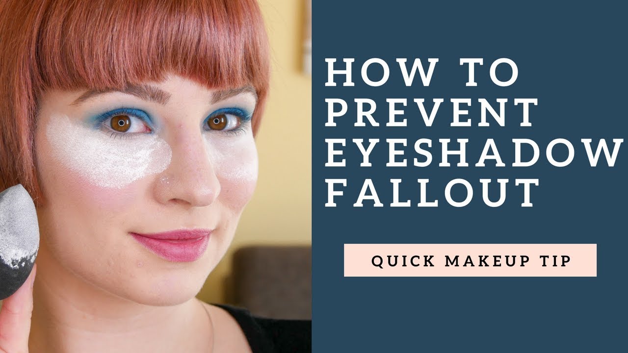 How to Prevent Eyeshadow Fallout - Catch Fallout with Powder!!