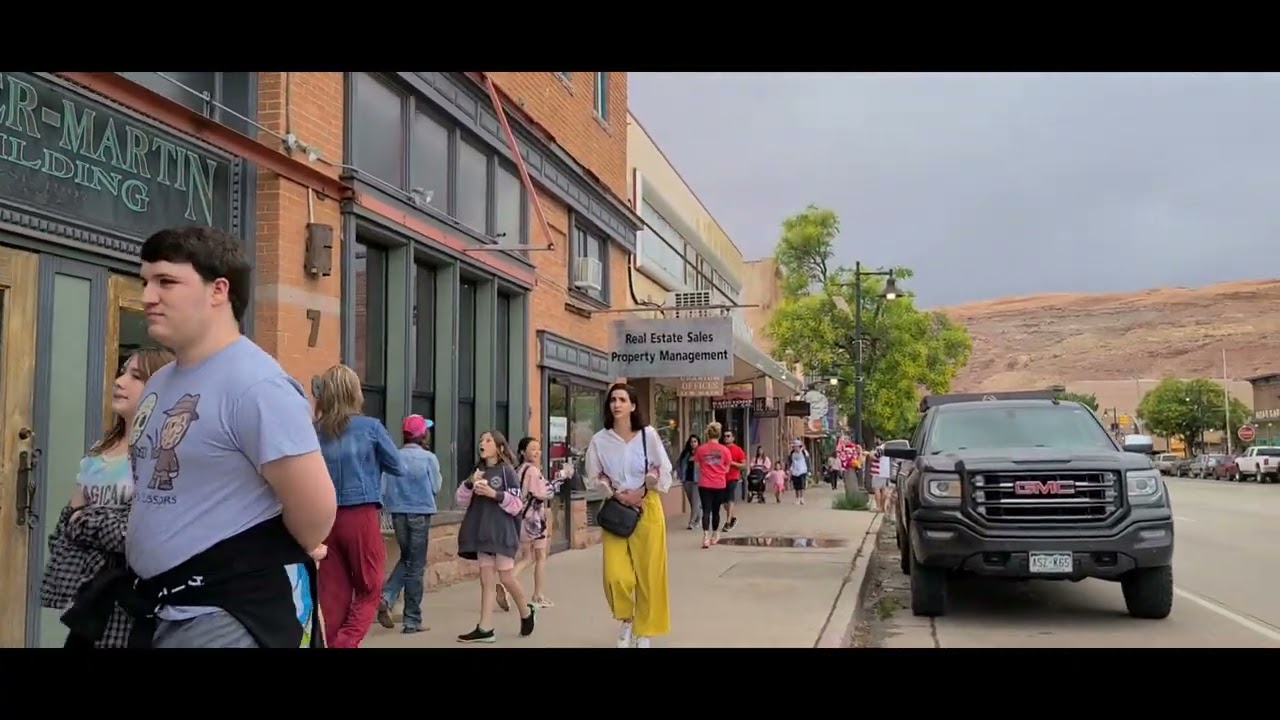 Walking around downtown Moab Utah.