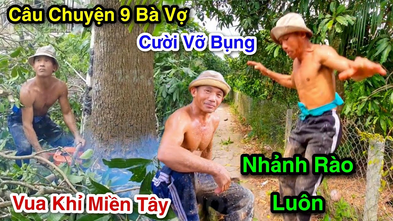 Vua Khỉ Kể Câu Chuyện 9 Bà Vợ Cười Vỡ Bụng Cùng Đồng Nghiệp Cưa Cây Xoài Dừa Cạnh Đường Dây Điện