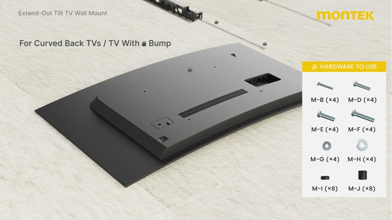 monTEK TV Wall Mount Installation Guide——TM1008W-MT
