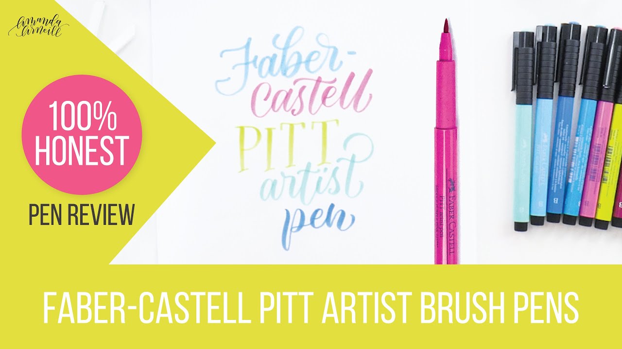 Honest Review of the Faber-Castell Pitt Artist Brush Pens (What's That Pen?)