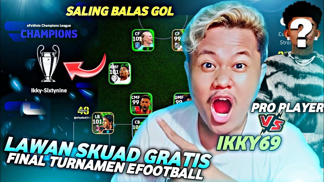 GUA IKUT TURNAMEN EFOOTBALL & TEMBUS FINAL !! LAWAN SKUAD GRATISAN JAGO BANGET SERU SALING BALAS GOL