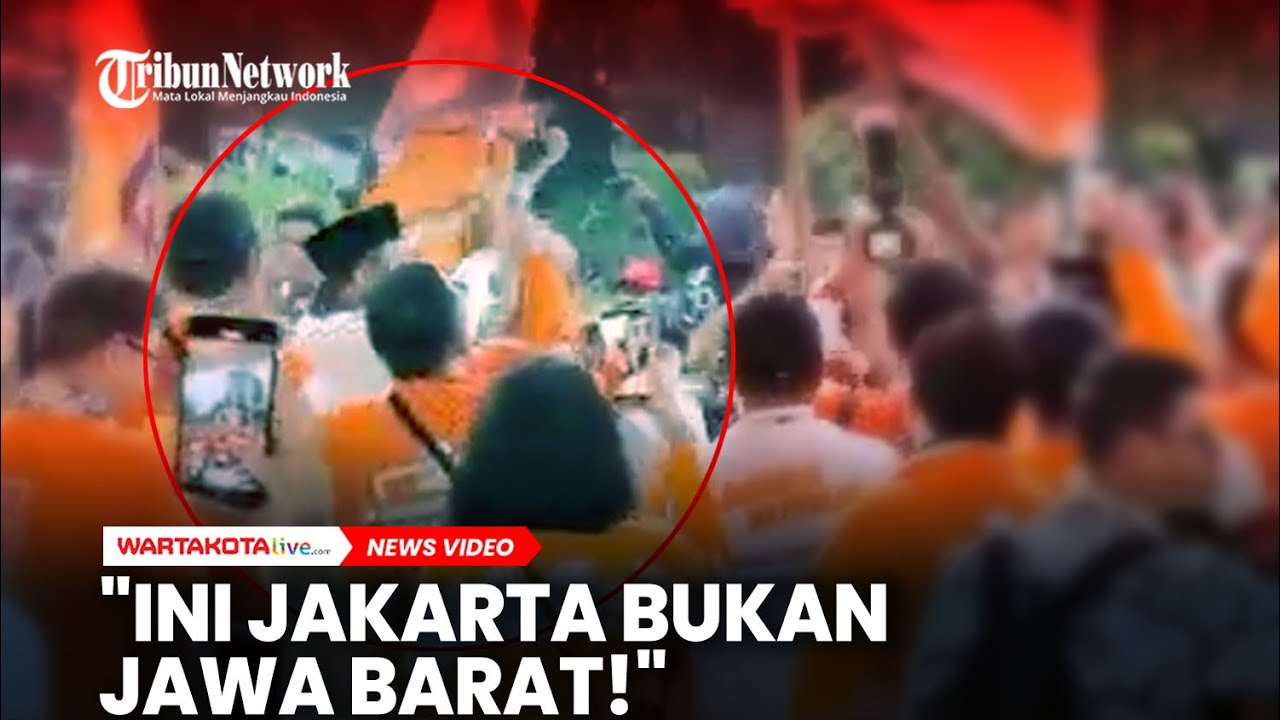 Momen Pendukung Pramono-Rano Teriakan yel-yel 'Ini Jakarta Bukan Jabar'