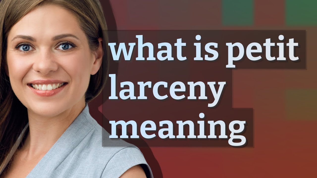 Petit larceny | meaning of Petit larceny