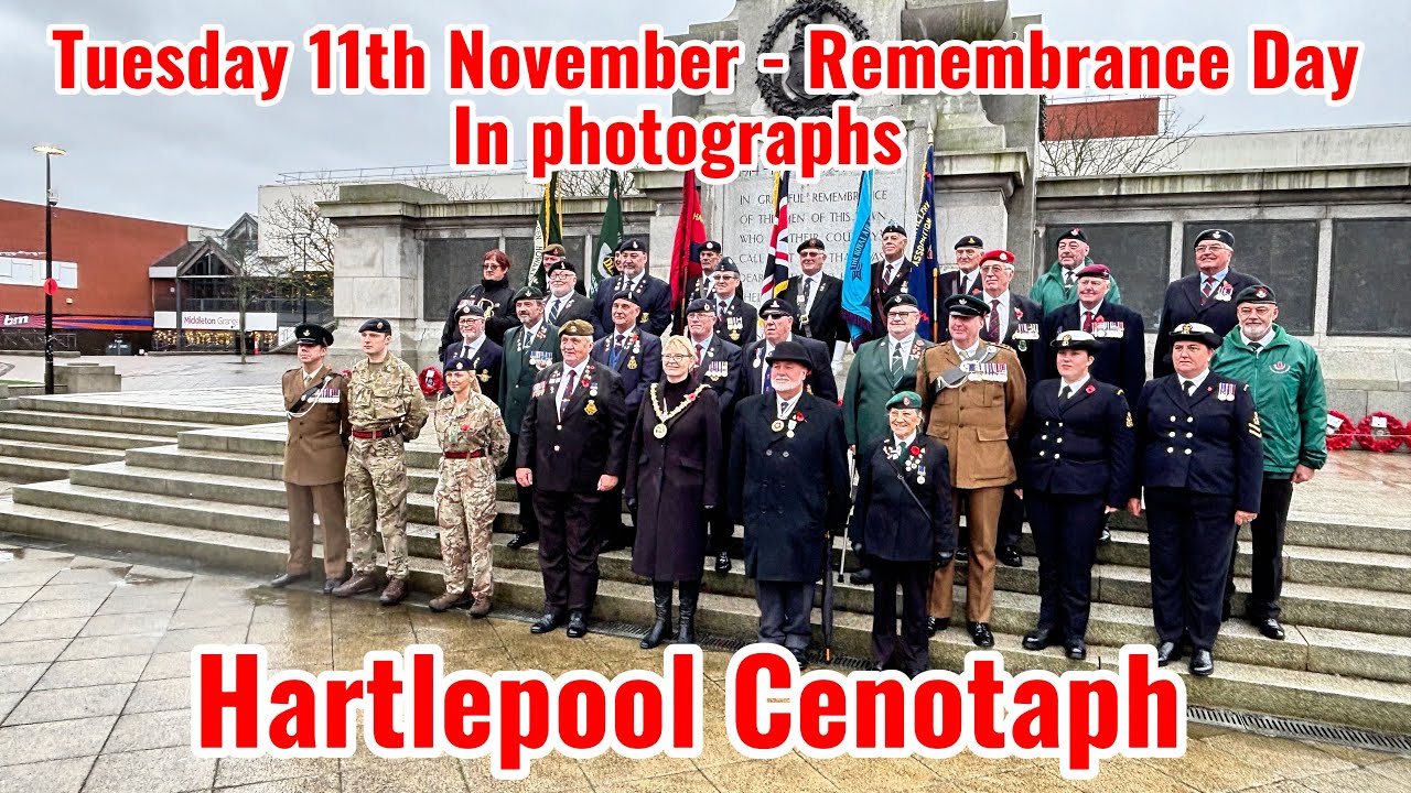 11th November - Remembrance Day - Hartlepool Cenotaph  