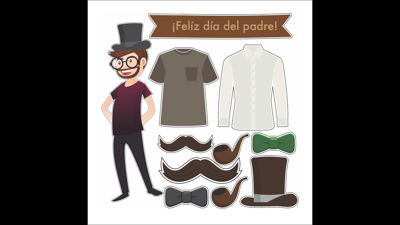 84. Cómo recortar las Figuras de las colección del Día del Padre. Scrap en Español
