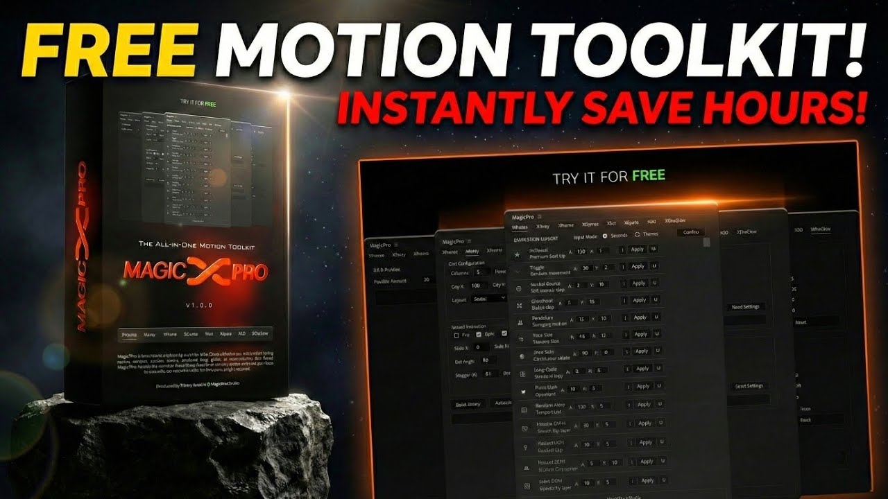 Magic X Pro: The FREE All-in-One Motion Toolkit to Instantly Save Hours