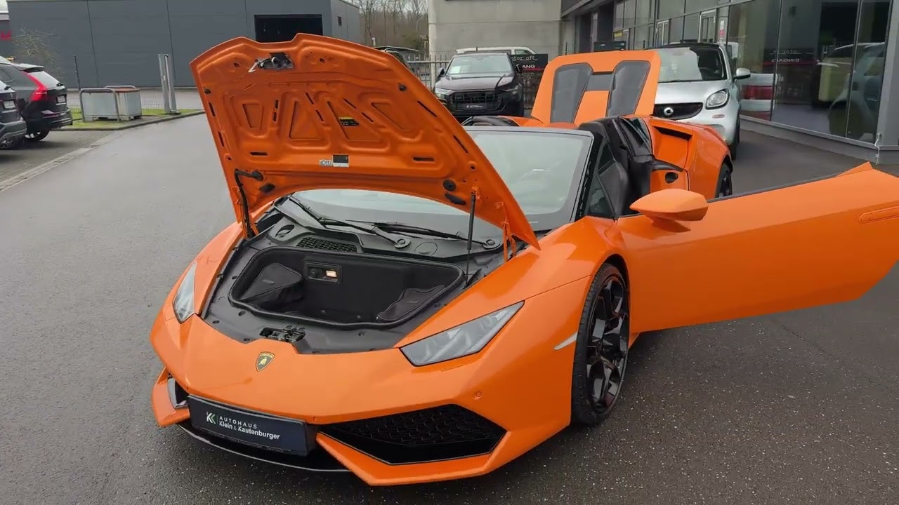 Lamborghini Huracán Spyder (2015) — Walkaround, Interior, Engine & Drive