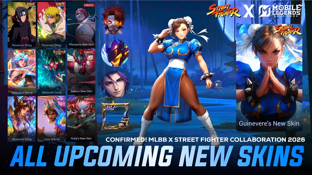 MLBB X STREET FIGHTER CONFIRMED - APRIL STARLIGHT SKIN 2026 - MLBB ALL UPCOMING NEW SKIN 2026