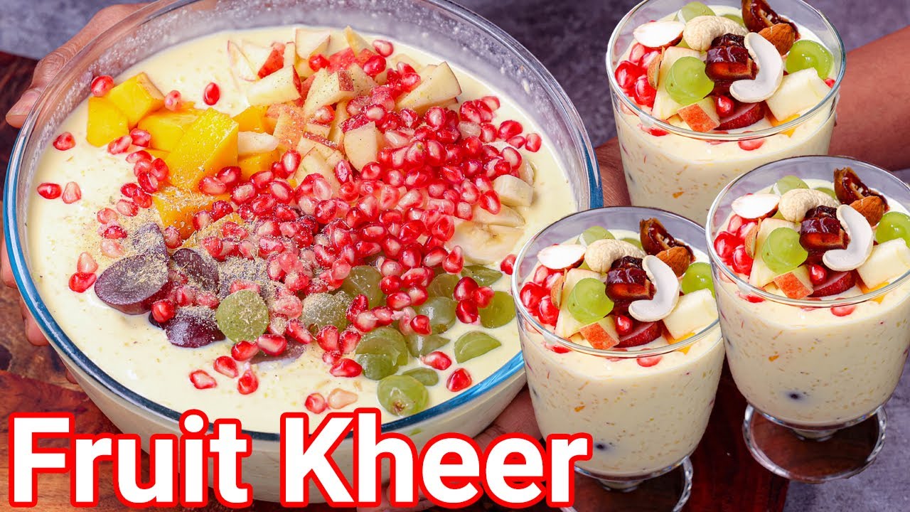 Mixed Fruit Kheer - New Way to Make Creamy Rice Kheer | Pazha Payasam - Mixed Fruit Payasam