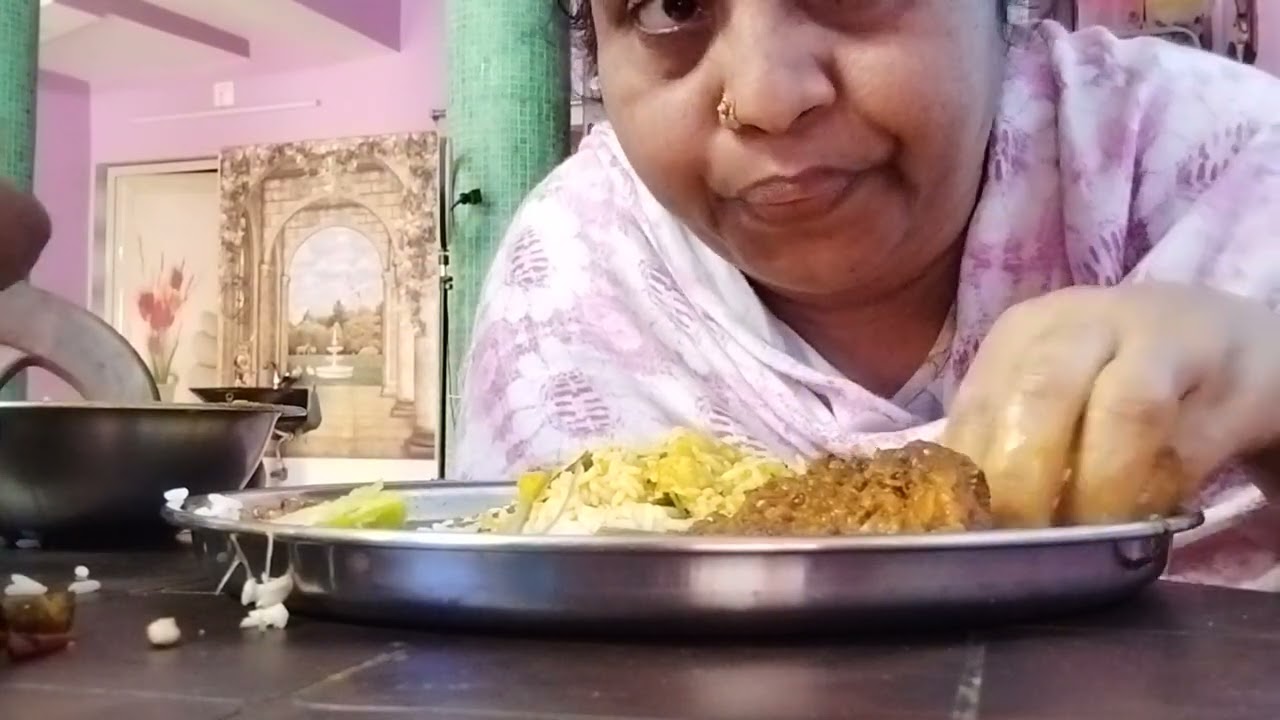 Chawal fish curry
