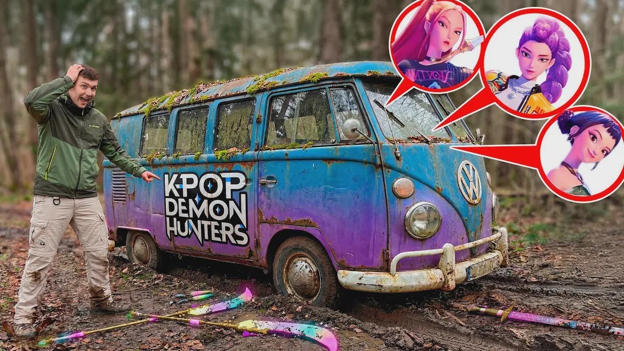 放棄されたK-POP悪魔ハンタートラック発見！Huntrixは本当に実在するのか？