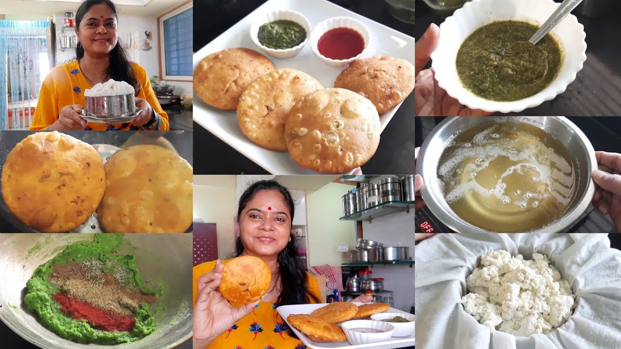 homemaker ऐसे मैनेज करती +Breakfast idea💐फूली khasta kachori हरे मटर की कचौड़ी💐मलाई से ghee & paneer