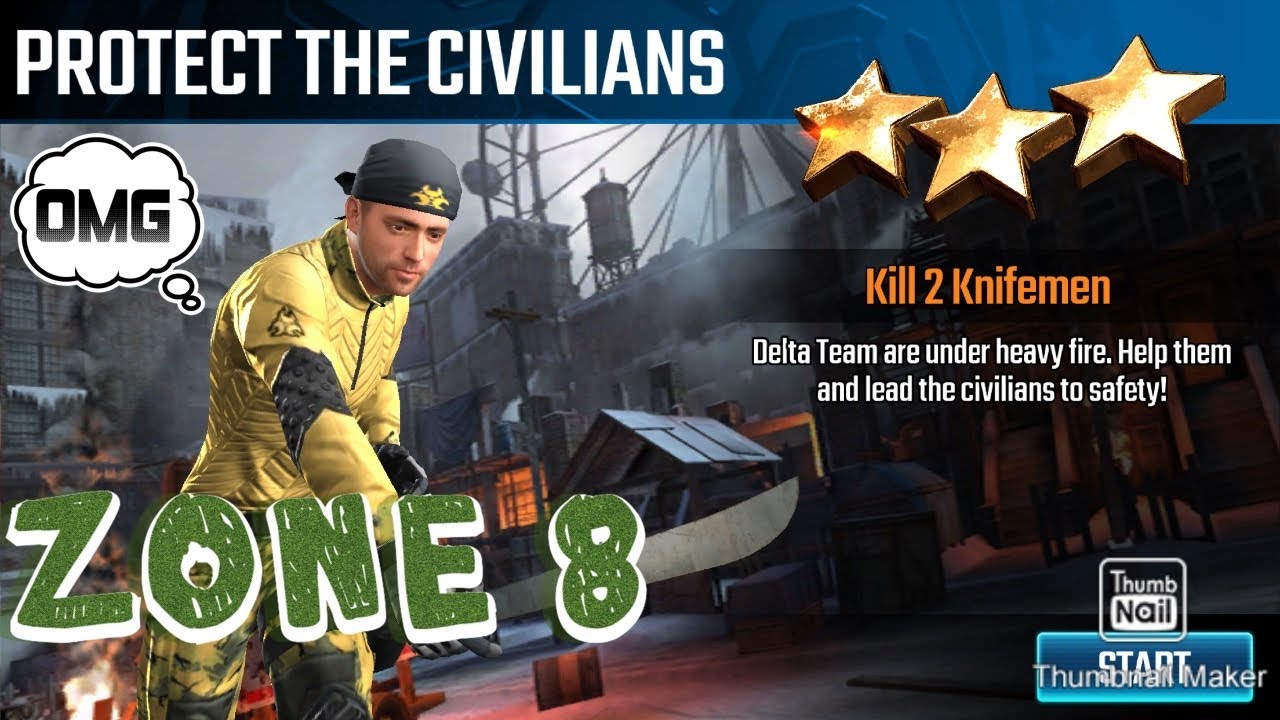 Protect The Civilians, Sniper Strike special ops mission #10- Nuclear Winter (rifle/zone 8)