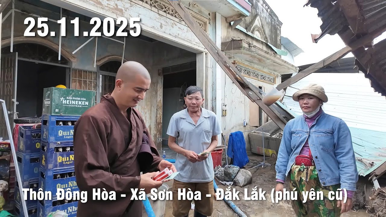 [Hành trình cứu trợ - Thầy Minh Thiền] Ngày 25.11.2025