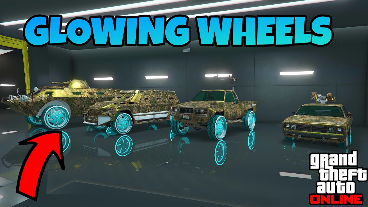 How To Get FLASHING/GLOWING Wheels In GTA 5 Online (Neon Colour Wheel Glitch) 