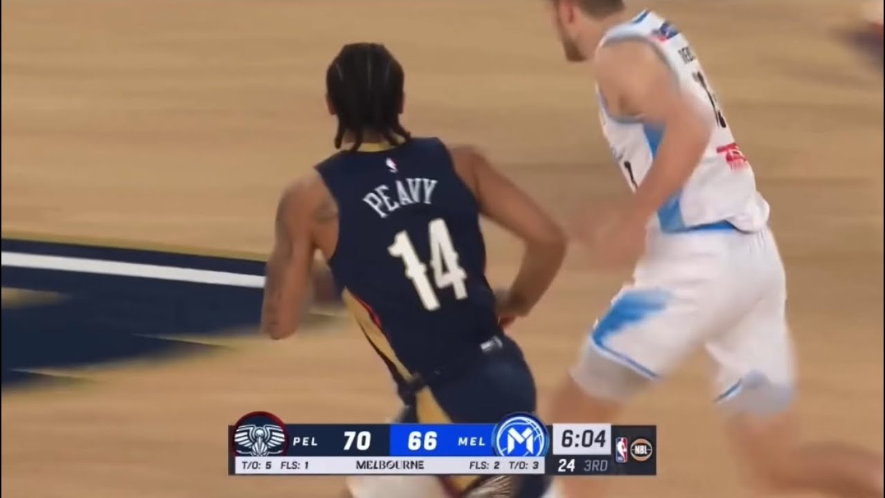 Micah Peavy - 7 points, 3 steals | Pelicans vs. Melbourne United - 10/3/25 