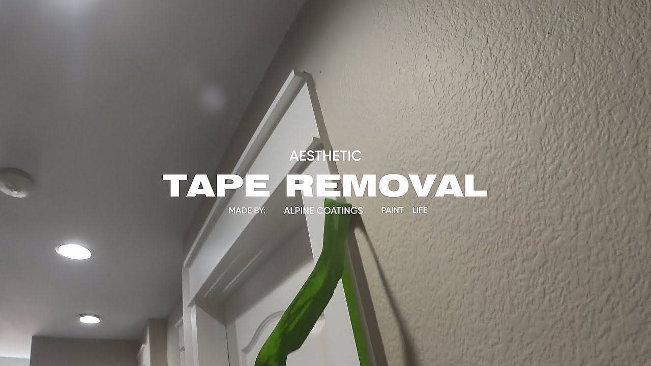 Satisfying Tape Peel Reveals Perfect Paint Line | Ultimate Painting ASMR