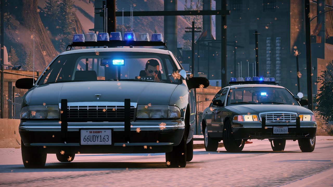 Snowy Retro Patrol in FivePD!
