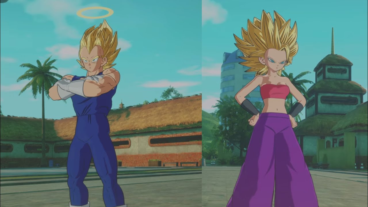 Ssj2 Vegeta vs Ssj2 Caulifla - REQUESTED BATTLE - Dragon ball sparking zero