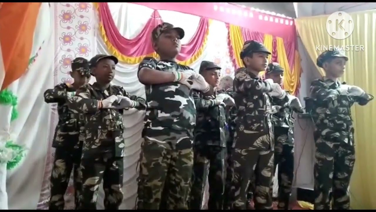 AL-ITTEHAD URDU HIGH SCHOOL. JOGESHWARI (W). ARMY SONG PERFORMED BY BOYS (STD:VII)