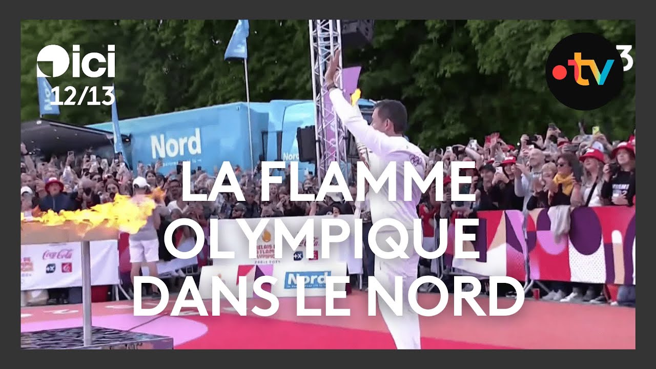 Paris 2024 : le passage de la flamme olympique dans le Nord