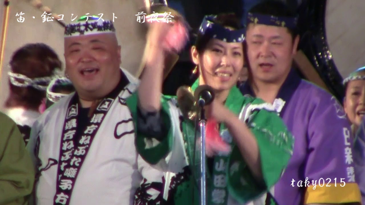 笛・鉦 ねぶた囃子コンテスト・2018ねぶた前夜祭.　Flute · Belle Nebuta Music Contest ·  Nebutae Eve Festival