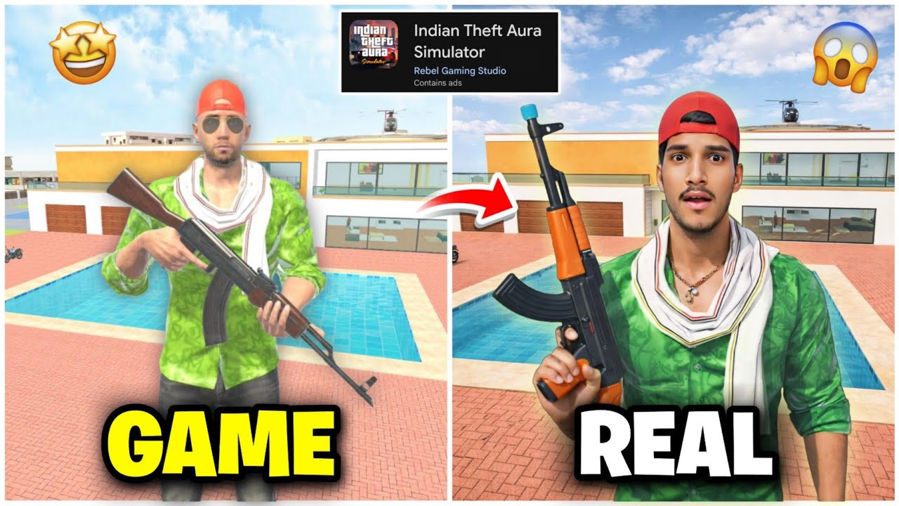 PLAYING Indian Theft Aura Simulator In Real Life !🤯 | KXP VINEET YT