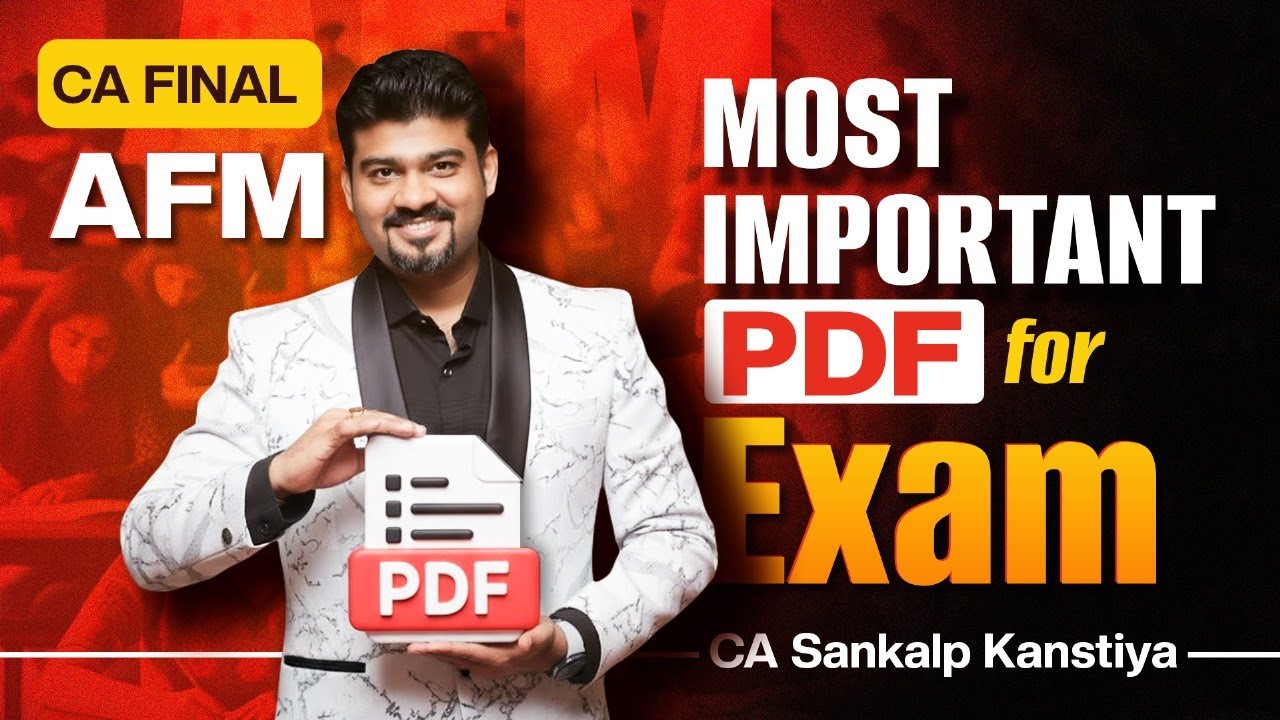AFM RTP/ MTP PYQ UNIQUE COMPILATION FOR TOUGH EXAMS By CA Sankalp Kanstiya
