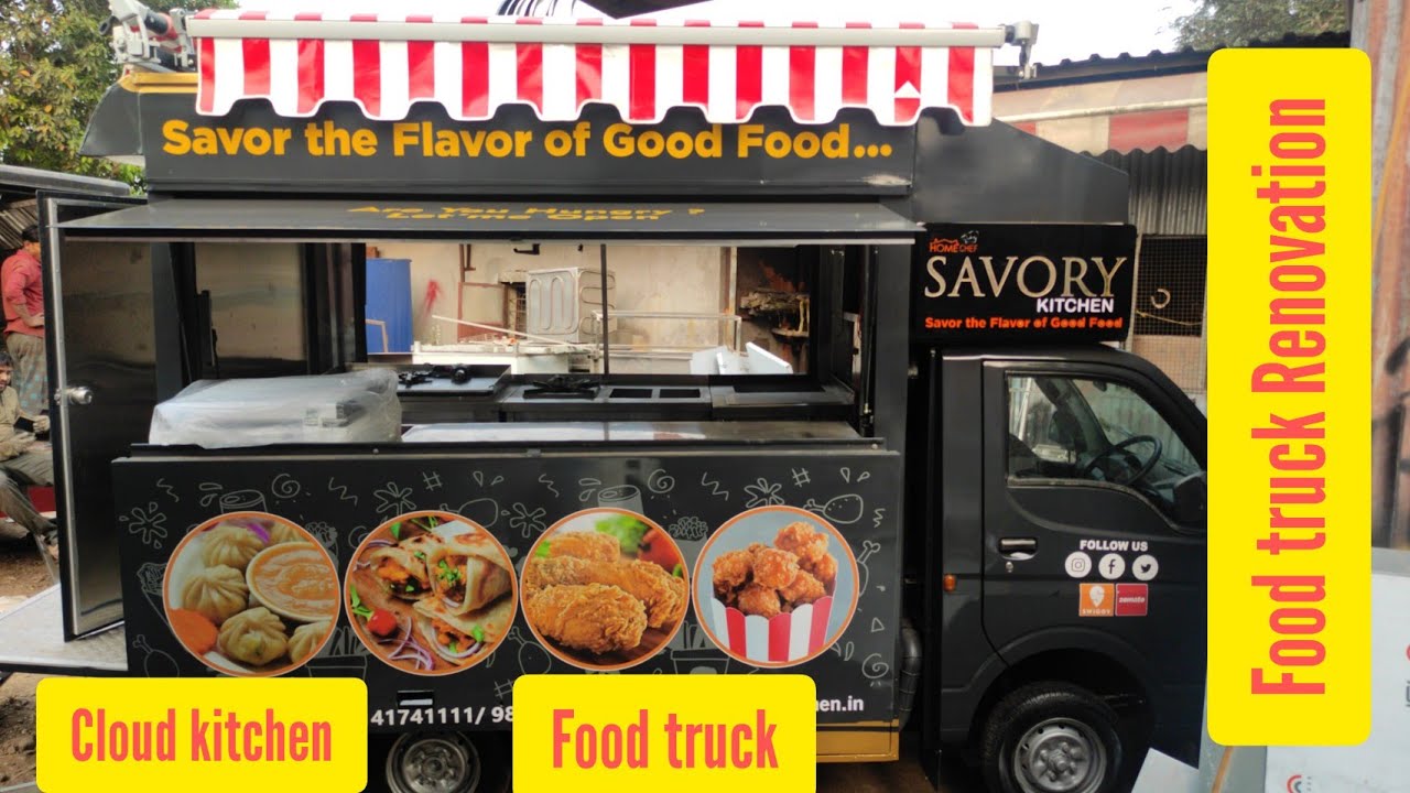 Savary Kitchen foodtruck at Kandivali, mumbai, food truck renovation