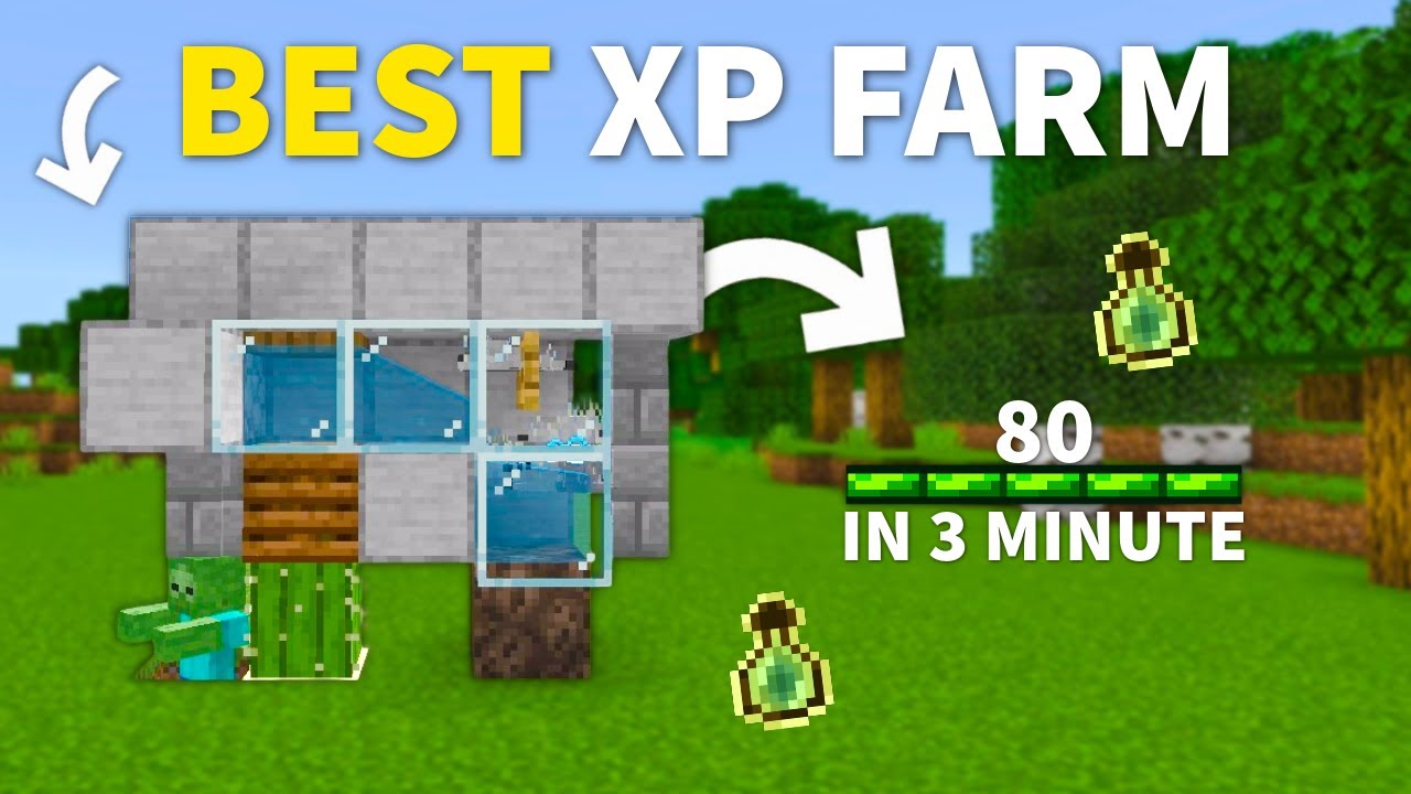 THE BEST XP FARM in Minecraft Bedrock 1.21!