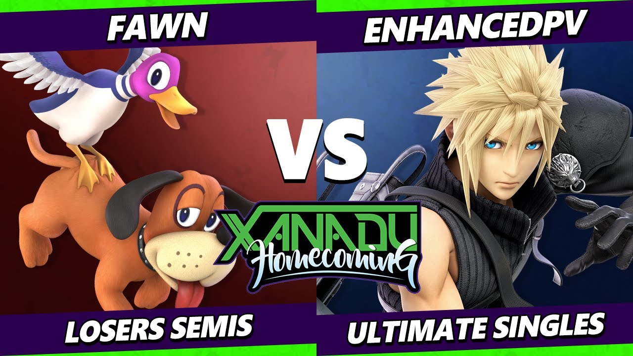 Xanadu Homecoming Losers Semis - fawn (Duck Hunt) Vs. enhancedpv (Cloud) Smash Ultimate - SSBU