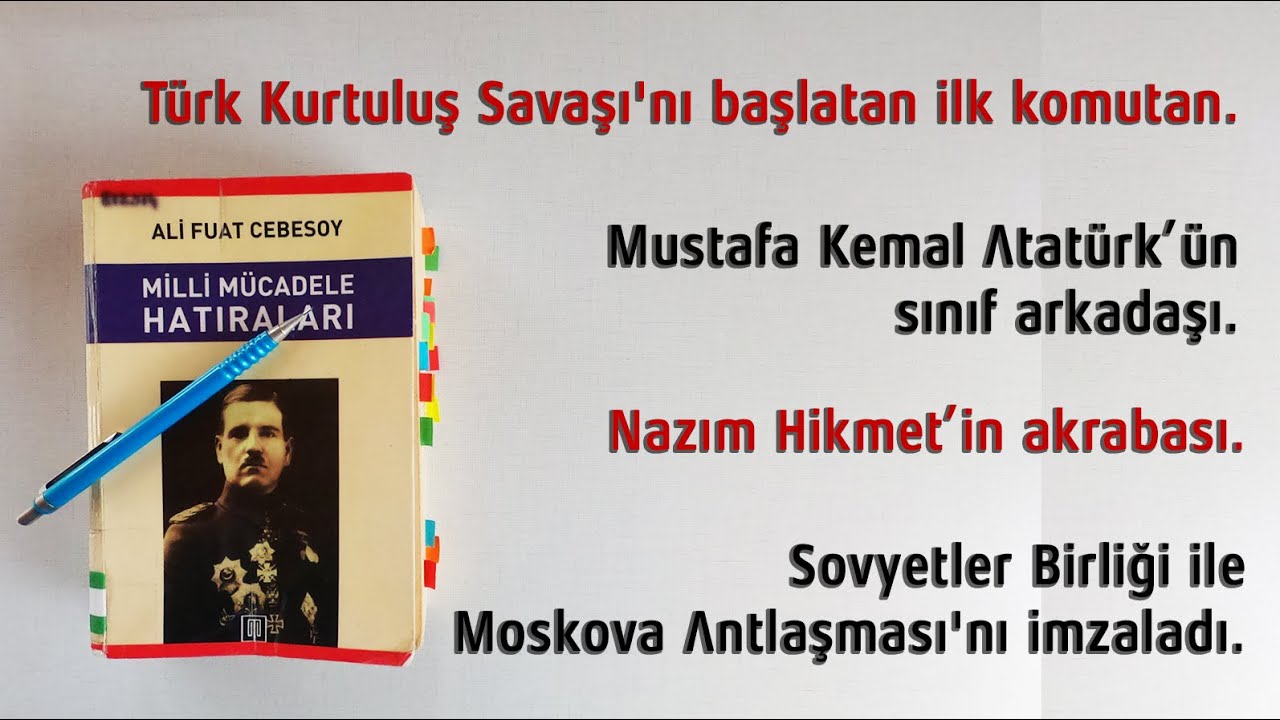 Milli M&uuml;cadele Hatıraları - Ali Fuat Cebesoy. Altını &Ccedil;izdiğim Yazılar. Tugay Alpat. #seslikitap