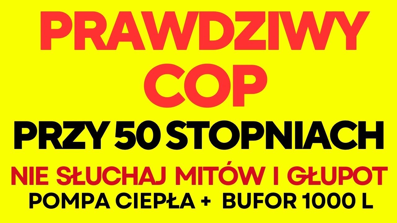 COP pompy przy 50 stopniach ! Zobacz sam i nie wierz w cyferki na ekranie !