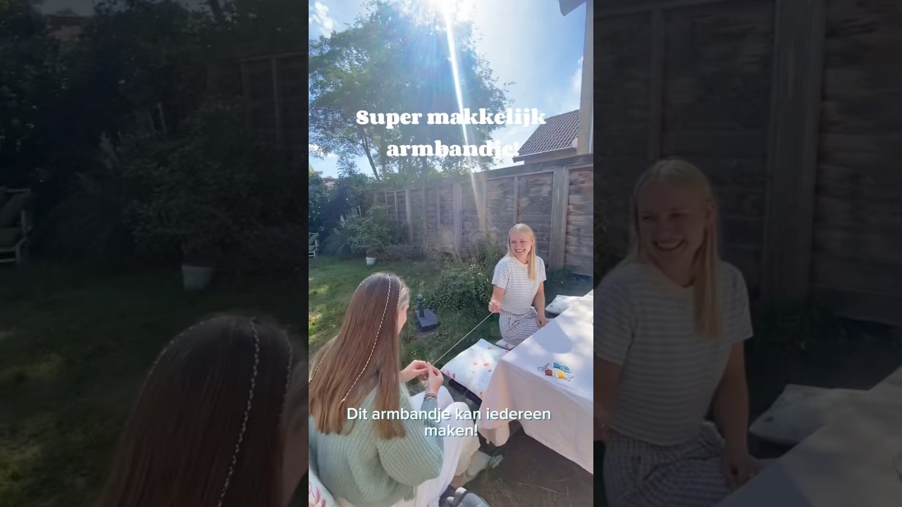 Dit vriendschapsarmbandje kan je super makkelijk maken! Ik maakte deze samen met @lievemerlijn